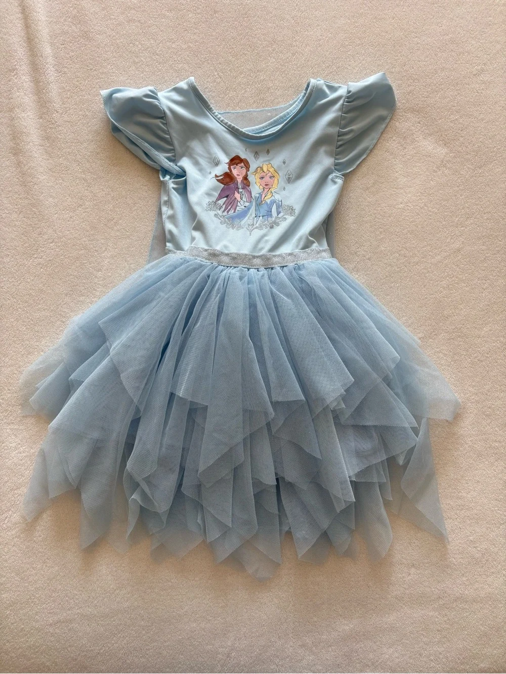 Girls Frozen Elsa Anna Dress Tutu Costume 3T